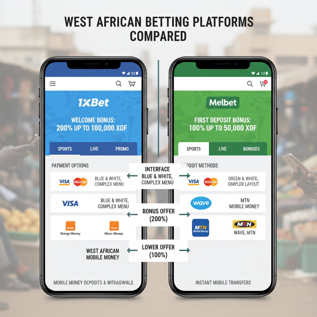 Comparateur 1xBet vs Melbet : Lequel choisir en 2026 ?